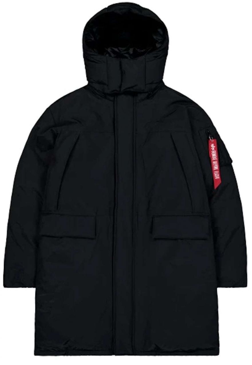 ALPHA INDUSTRIES Zimná parka  čierna