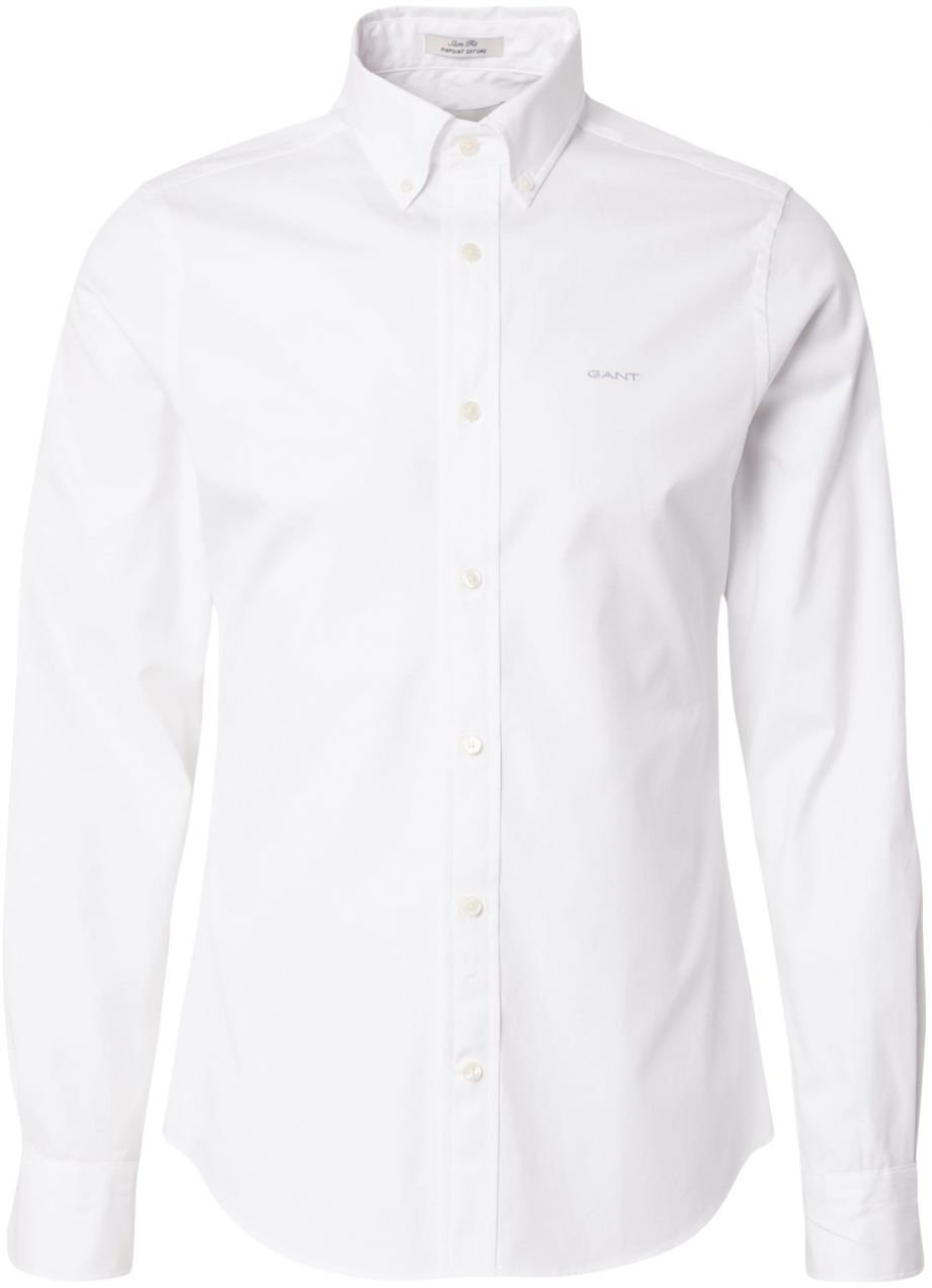 GANT Košeľa  sivá / biela