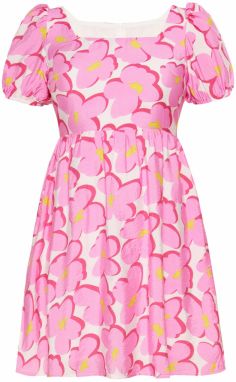 Usha Letné šaty 'Fashion Look'  žltá / ružová / ružová / biela