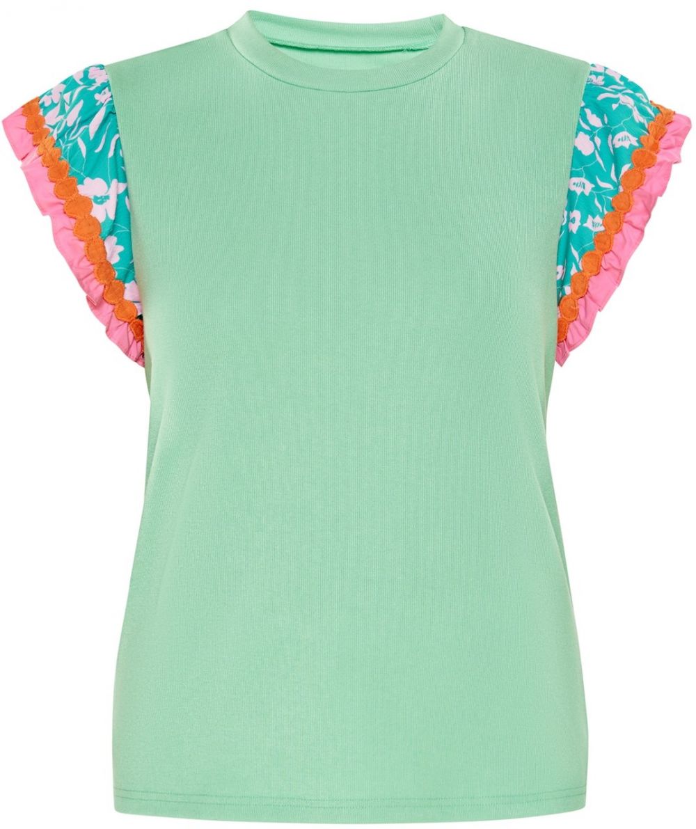 Usha Blúzka  svetlomodrá / svetlozelená / oranžová / svetloružová