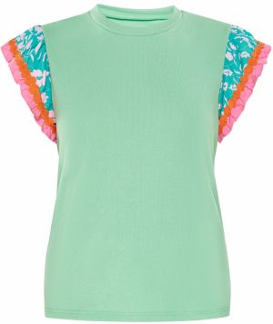 Usha Blúzka  svetlomodrá / svetlozelená / oranžová / svetloružová