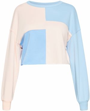 SANIKA Mikina 'Young Fashion'  svetlomodrá / ružová