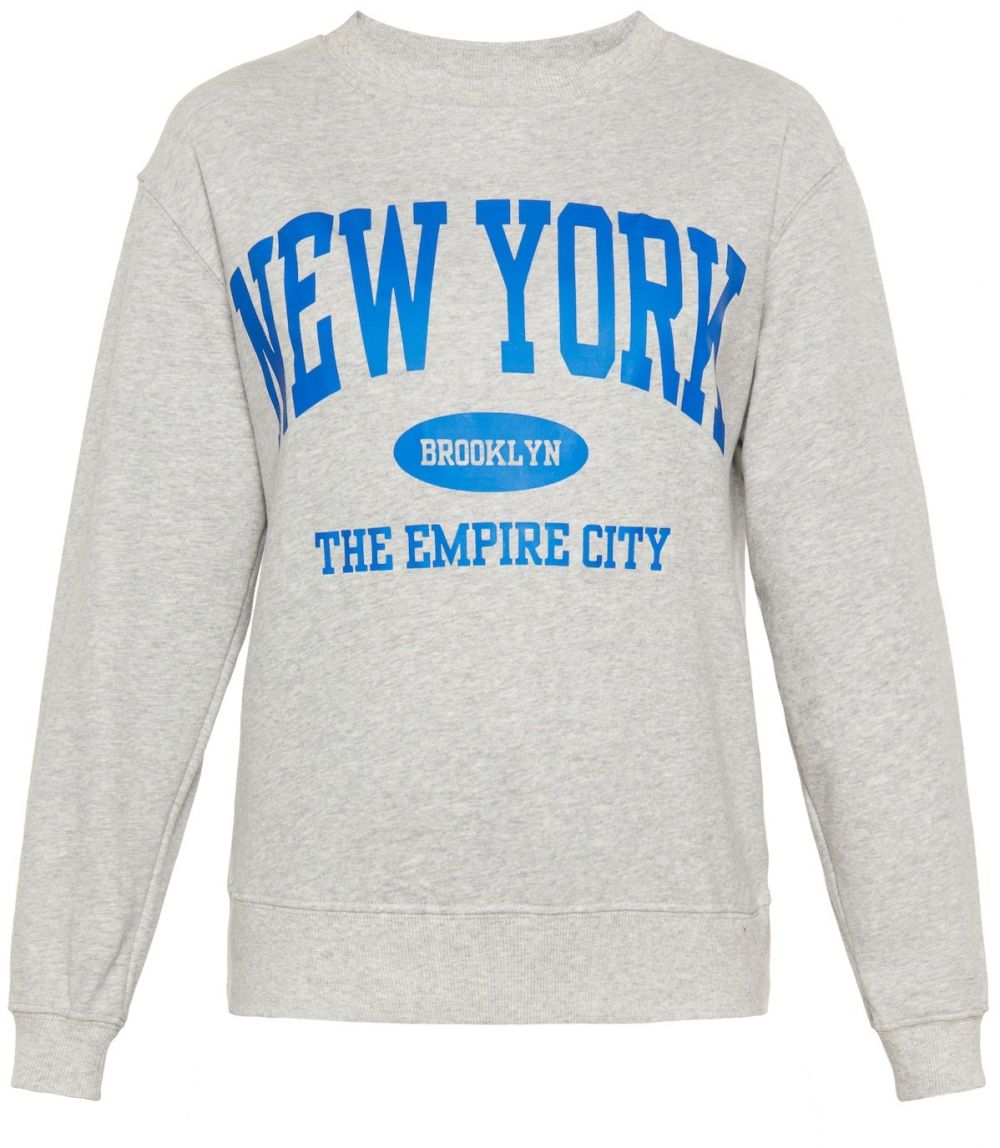 SANIKA Mikina  modrá / sivá melírovaná