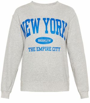 SANIKA Mikina  modrá / sivá melírovaná