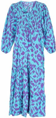 IZIA Šaty 'Boho'  nebesky modrá / tmavofialová