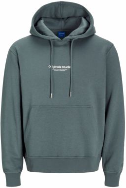 JACK & JONES Mikina 'JWHVESTERBRO'  tmavosivá / biela