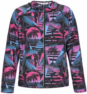 Reiswood Prechodná bunda  modrá / ružová / čierna