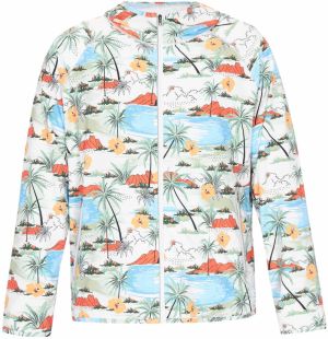 Reiswood Prechodná bunda  svetlomodrá / tmavožltá / homárová / šedobiela