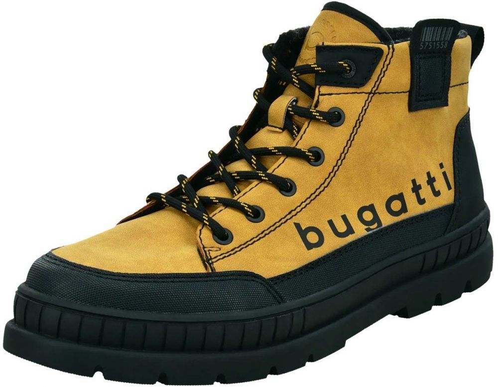 bugatti Šnurovacie čižmy  karí / čierna