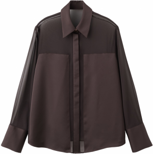 MANGO Blúzka 'DOYLE'  čokoládová