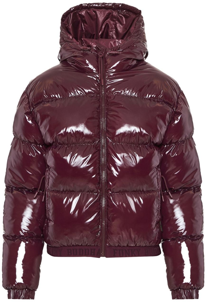 Funky Buddha Zimná bunda  burgundská