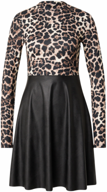 ABOUT YOU Šaty 'Sita'  krémová / hnedá / čierna