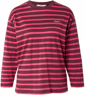 Pepe Jeans Tričko 'Banilla'  fuksia / tmavočervená