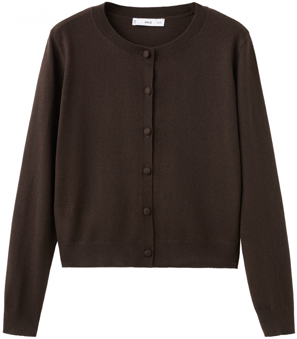 MANGO Kardigán 'REGALO'  čokoládová