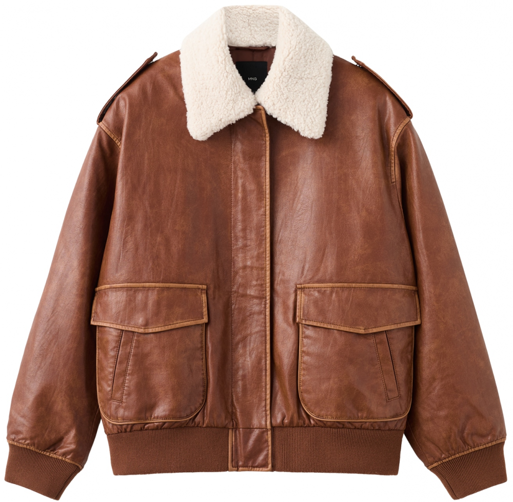 MANGO Prechodná bunda 'DUERO'  hnedá