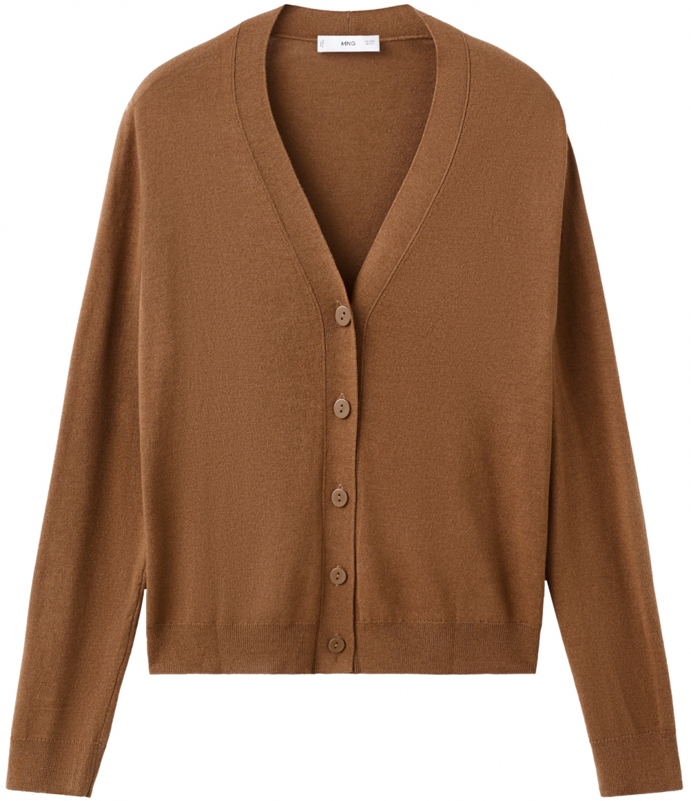 MANGO Kardigán 'LUCCAV'  karamelová