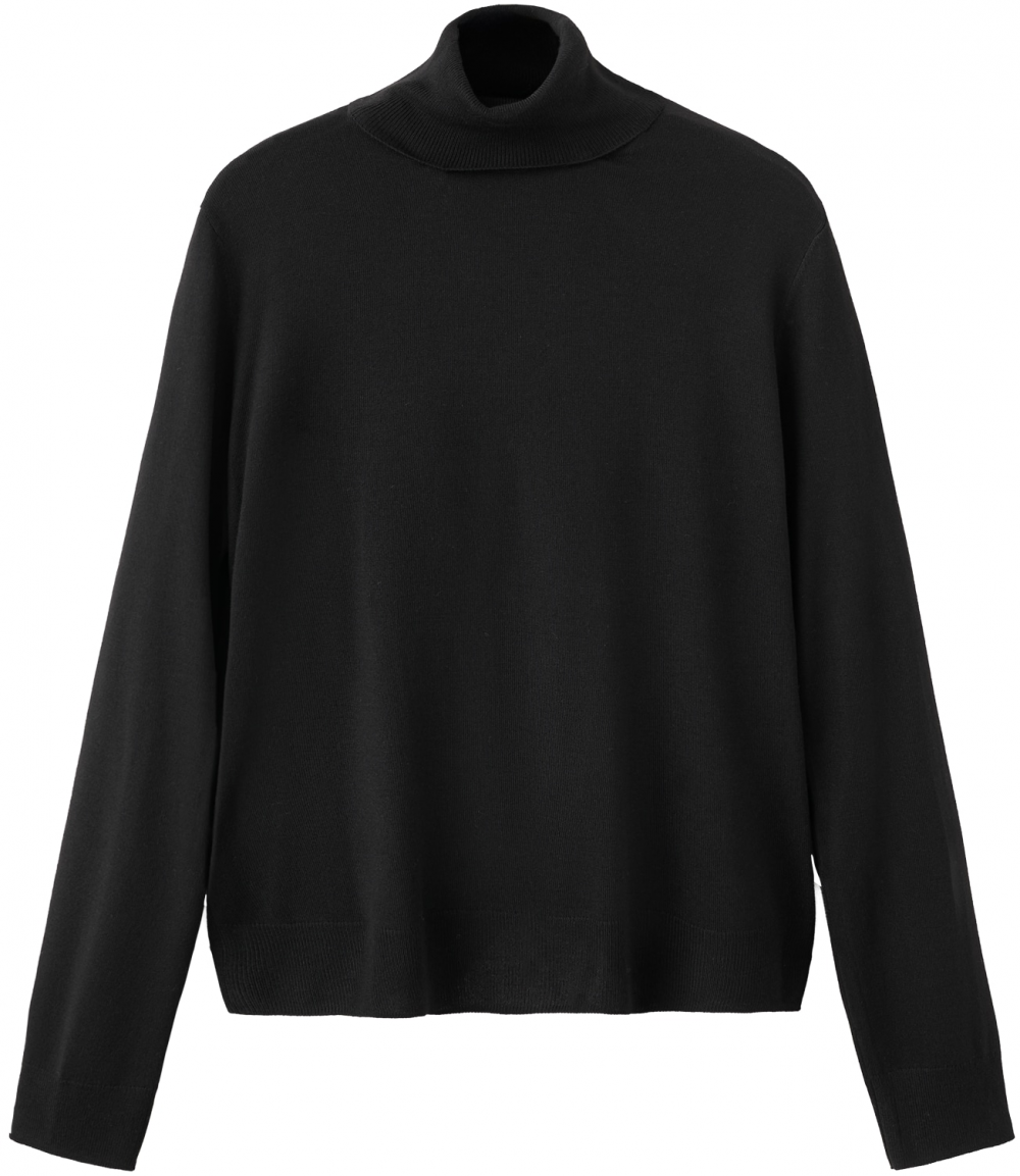 MANGO Sveter 'LUCCAC'  čierna