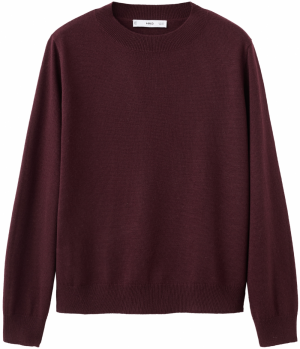 MANGO Sveter 'REGALO'  tmavočervená