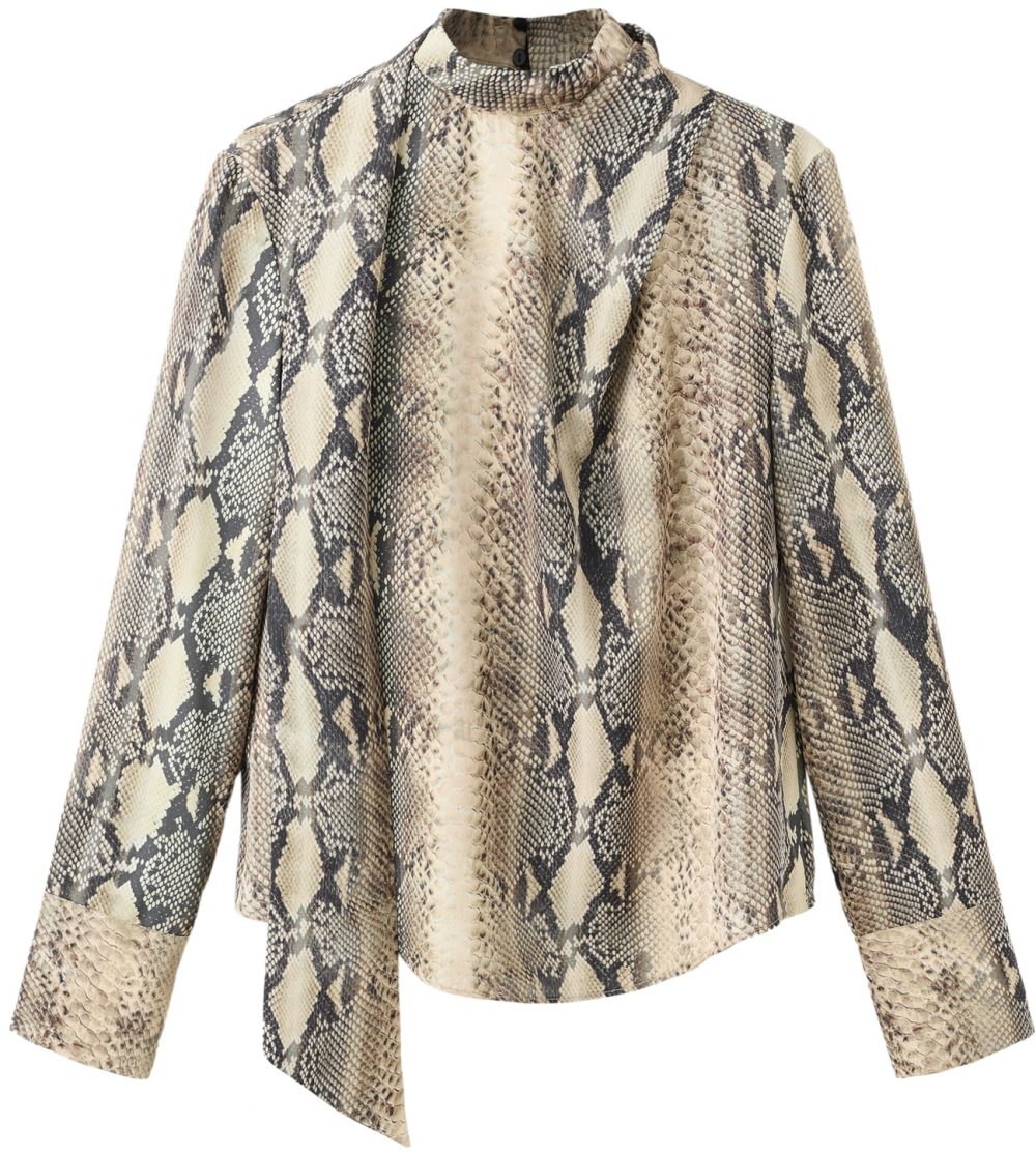 MANGO Blúzka 'MILA'  kapučíno / čierna