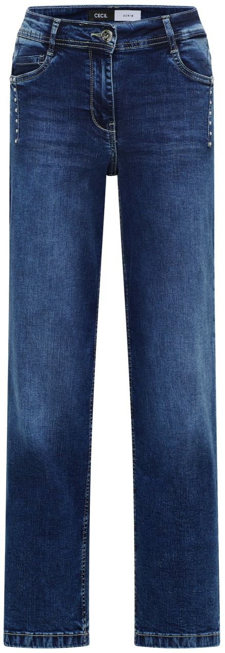 CECIL Džínsy 'Neele'  tmavomodrá