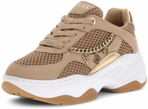 GUESS Nízke tenisky 'HARPAA'  farba ťavej srsti / zlatá