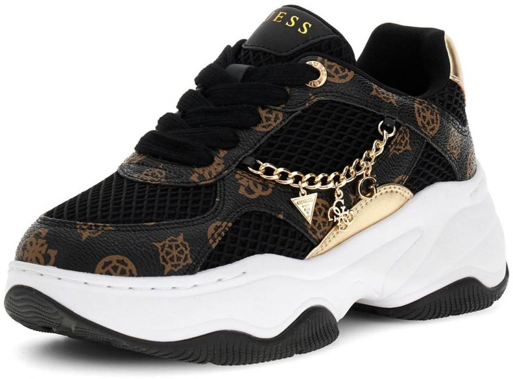 GUESS Nízke tenisky 'HARPAA'  hnedá / čierna