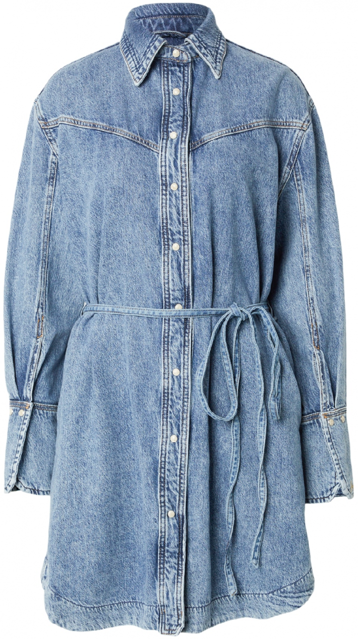 BOSS Košeľové šaty  svetlomodrá