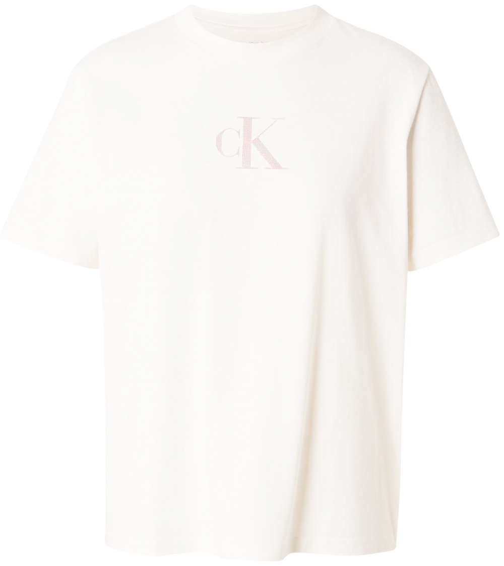 Calvin Klein Jeans Tričko 'CLASSIC'  staroružová / biela
