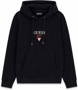 GUESS JEANS Mikina 'BAKER'  červená / čierna / biela