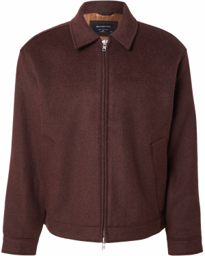 Abercrombie & Fitch Prechodná bunda  čokoládová