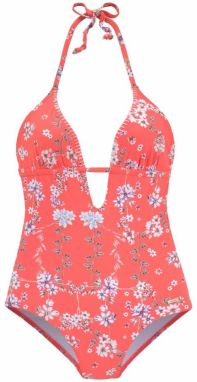 SUNSEEKER Jednodielne plavky 'Ditsy'  svetlomodrá / fialová / koralová / biela