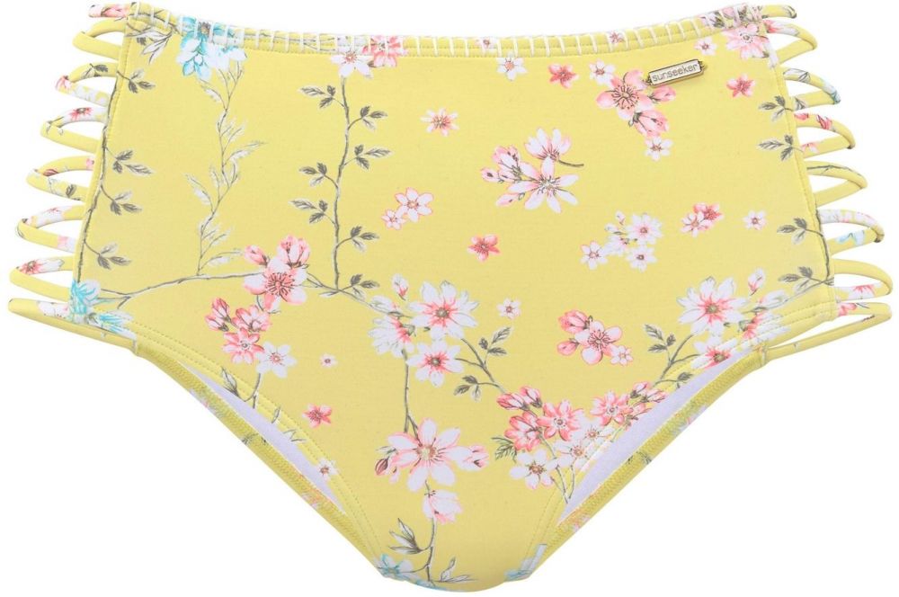 SUNSEEKER Bikinové nohavičky 'Ditsy'  žltá / olivová / ružová / biela