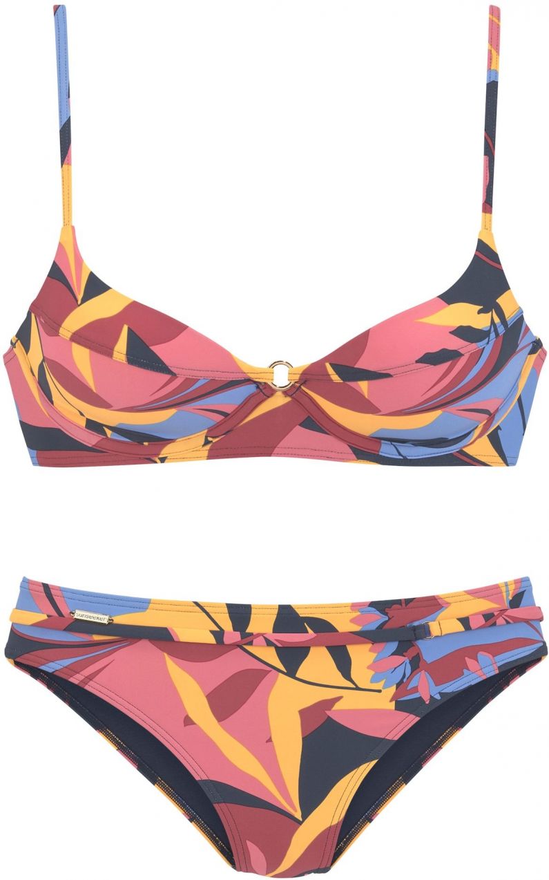 SUNSEEKER Bikiny  námornícka modrá / dymovo modrá / šafránová / malinová / rosé