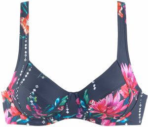 SUNSEEKER Bikinový top  námornícka modrá / zmiešané farby