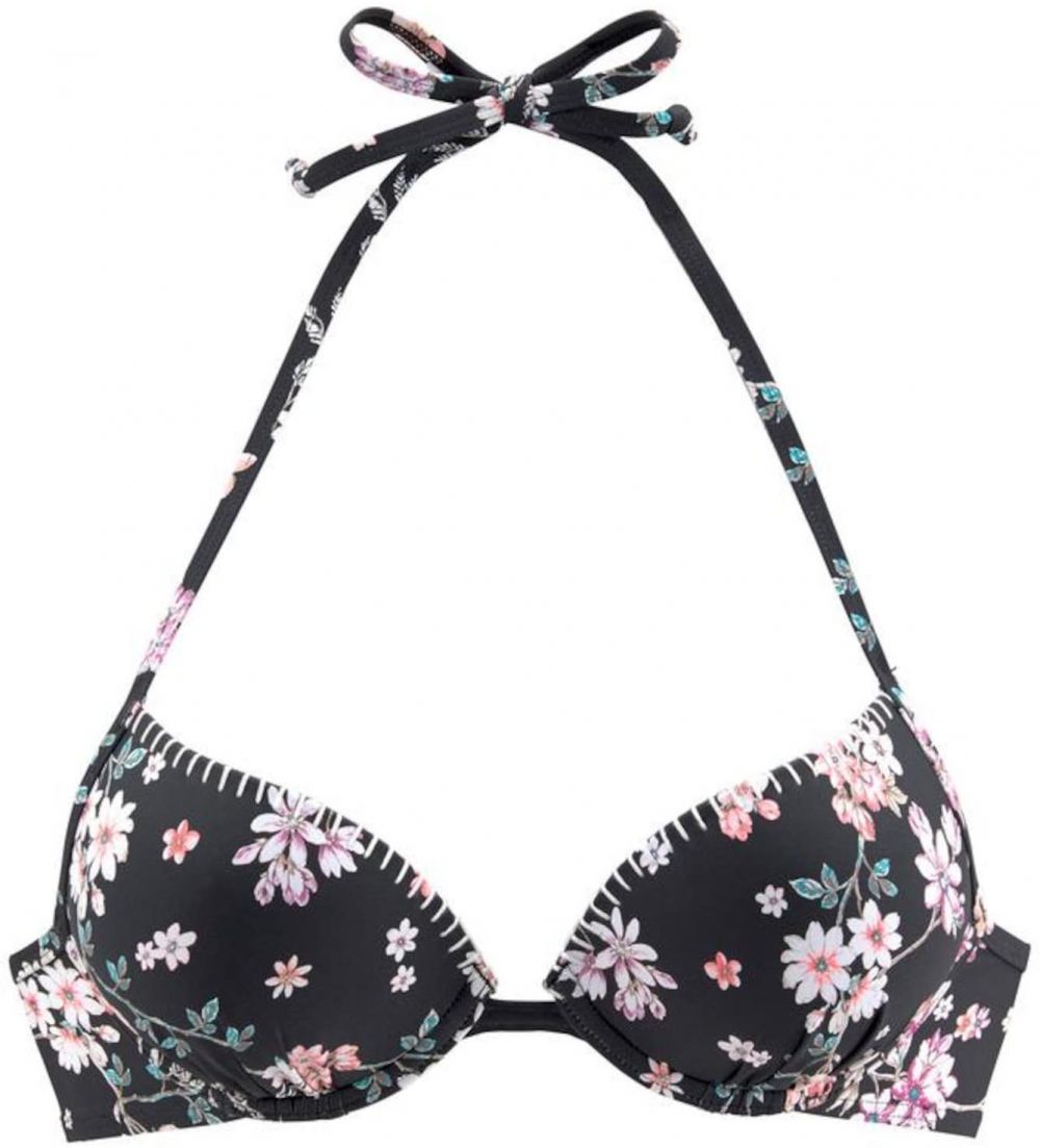 SUNSEEKER Bikinový top  ružová / čierna