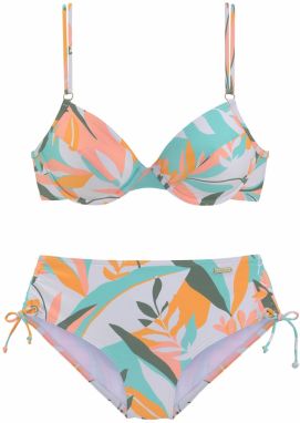 SUNSEEKER Bikiny  mätová / tmavozelená / pastelovo fialová / koralová