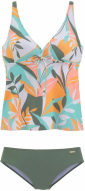 SUNSEEKER Tankiny  svetlosivá / kaki / mätová / lososová