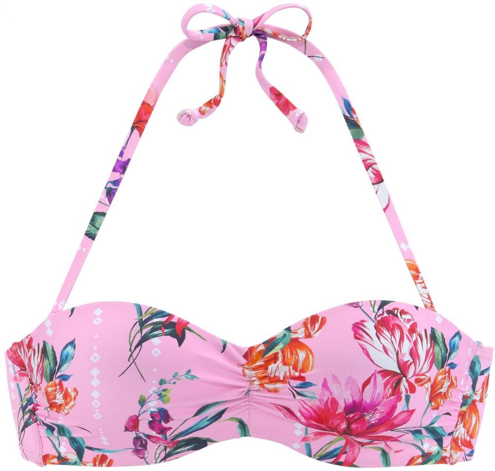 SUNSEEKER Bikinový top  oranžová / ružová / svetloružová / biela