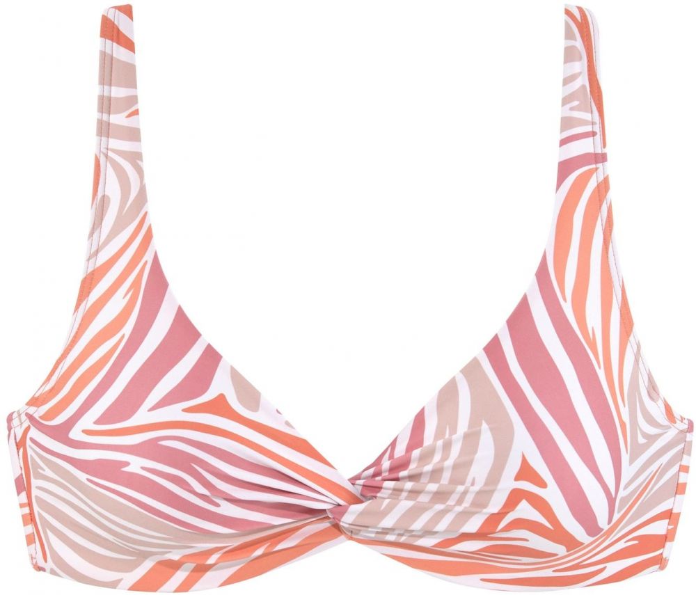 SUNSEEKER Bikinový top  fialová / oranžová / ružová / biela