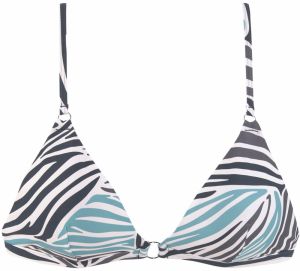 SUNSEEKER Bikinový top  svetlomodrá / čierna / biela