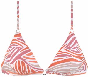 SUNSEEKER Bikinový top  oranžová / ružová / biela