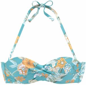 SUNSEEKER Bikinový top  modrá / horčicová / šedobiela