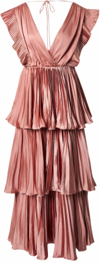 True Decadence Večerné šaty  broskyňová