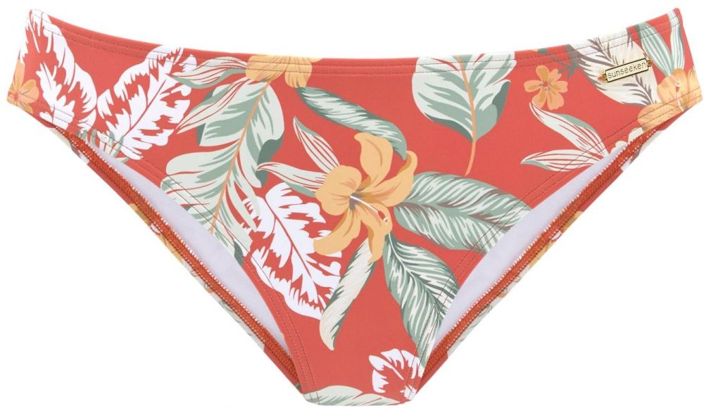 SUNSEEKER Bikinové nohavičky  zelená / oranžová / biela