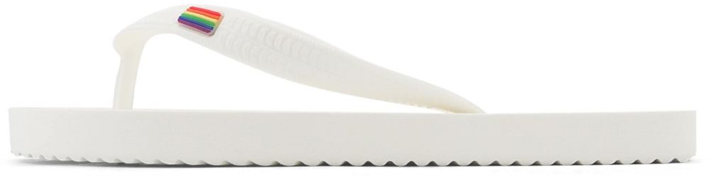 FLIP*FLOP Žabky  zelená / oranžovo červená / biela