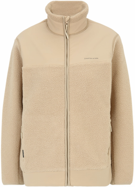 Kapten & Son Mikina 'Teddy Fleece'  piesková / antracitová