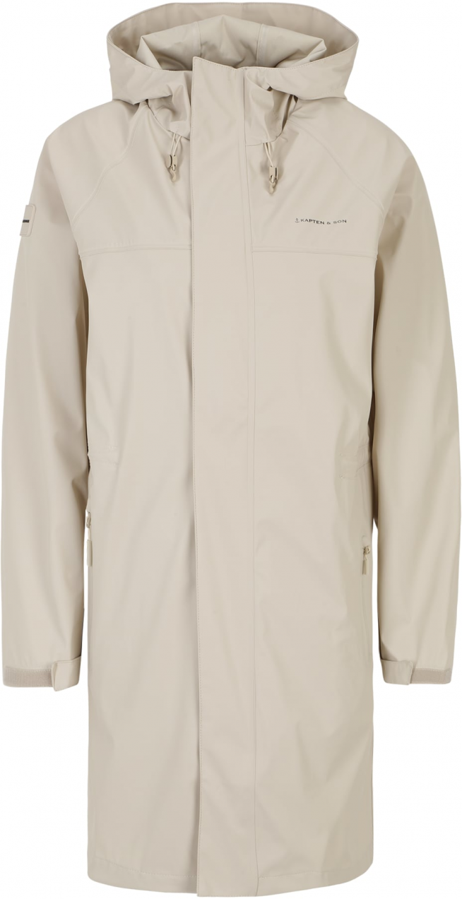 Kapten & Son Funkčná bunda 'Everyday Rain Jacket Long'  béžová
