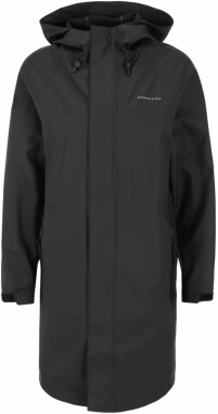 Kapten & Son Prechodný kabát 'Everyday Rain Jacket Long'  čierna