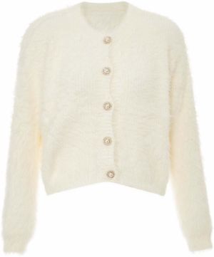 caneva Kardigán  biela ako vlna