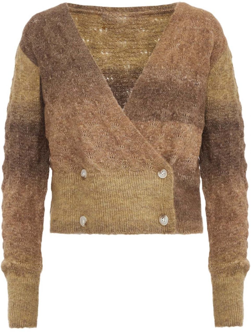 Jalene Kardigán  čokoládová / sépiová / brokátová